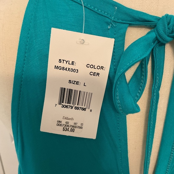 Elegant Teal Maxi Dress - Picture 14 of 15